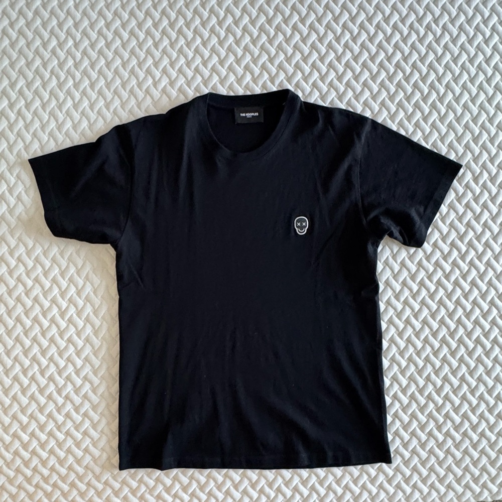 The Kooples Classic Black Tee with Skull